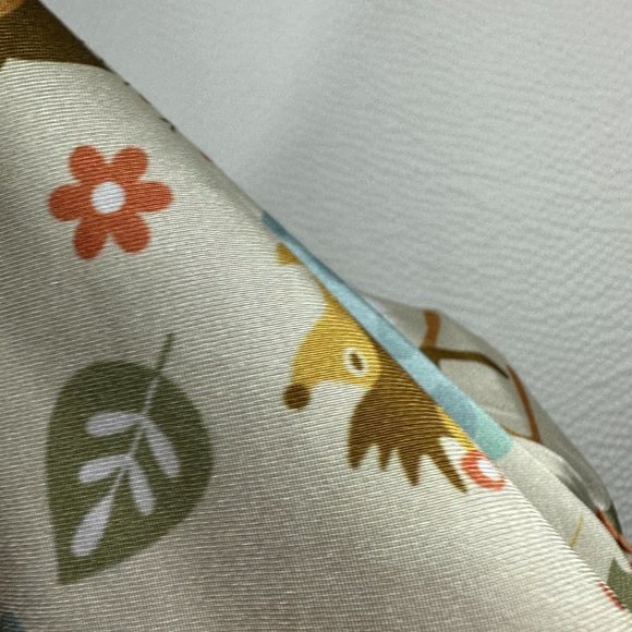 Colorful Whimsical Woodland Animals Pattern Cap Sleeve Dress Comfy Spring - Picture 9 of 11